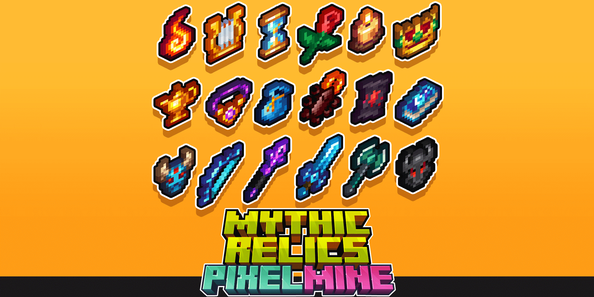 PixelMine_Graphic_PixelArt_MythicRelics_Cover.png
